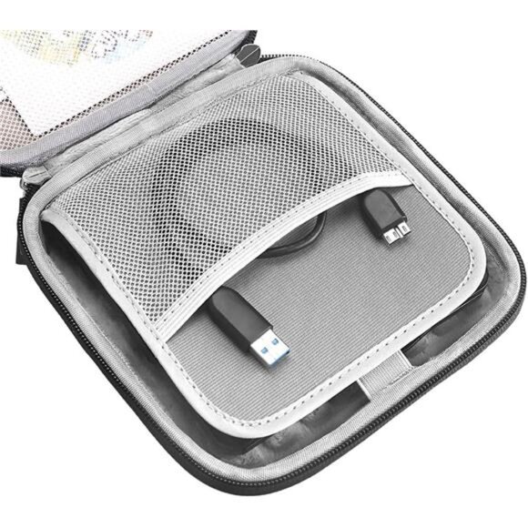 USB CD DVD Writer Blu-Ray & External Hard Drive Protective Storage Case Bag - Picture 6 of 7
